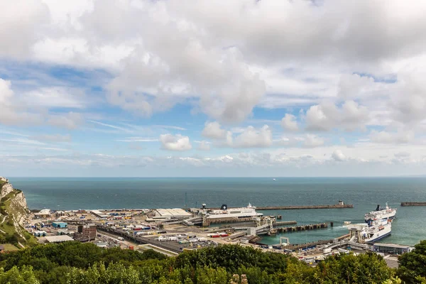 Vista Sobre Castillo Dover Verano Inglaterra —  Fotos de Stock