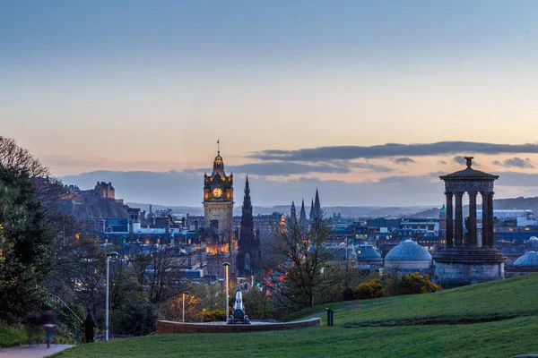 Vista Calton Hill Edimburgo Scozia — Foto Stock