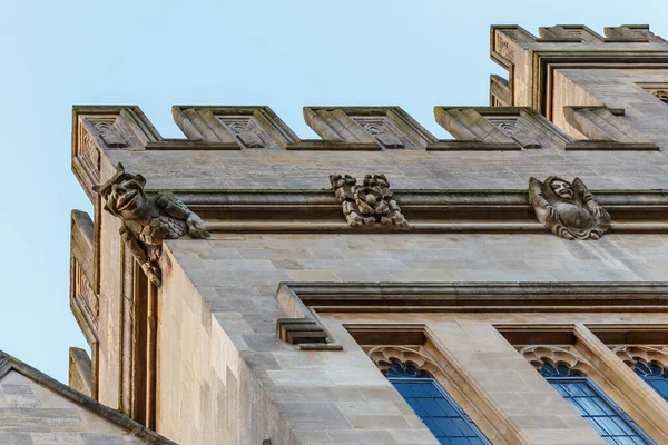 Fachadas Edifícios Famosos Detalhes Arquitetônicos Oxford — Fotografia de Stock