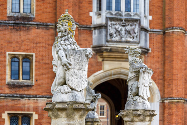 Hampton Court in summer day, UK