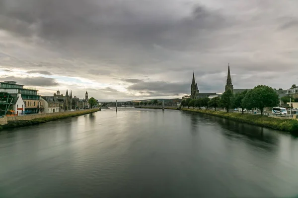 Inverness Tiempo Nublado Verano Escocia Reino Unido —  Fotos de Stock