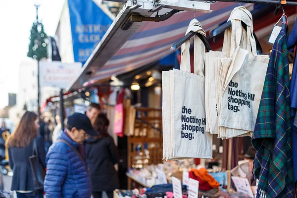 Portobello Market Winter London — Stock Photo, Image