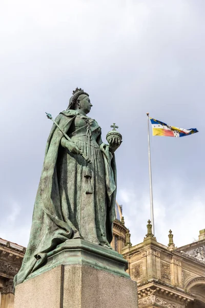 Estátua Rainha Vitória Birmingham Reino Unido — Fotografia de Stock