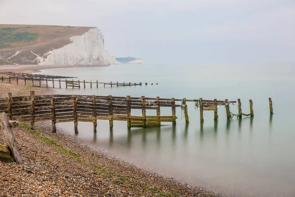 Long Exposure View Seven Sisters Southy Downs — Stock Photo, Image