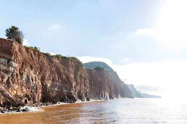 Jurassic sahil kıyısı (Devon), İngiltere 'de seyahat