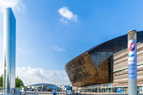 Pays Galles Centre Millénaire Dans Soirée Royaume Uni — Photo