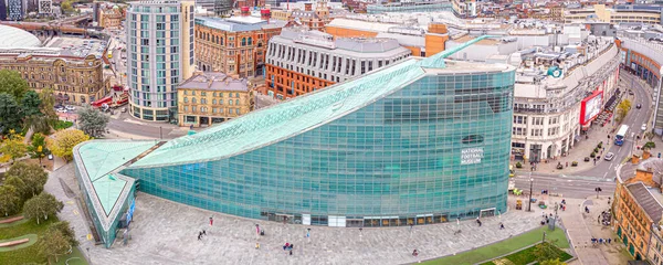 Luchtfoto Van Manchester Het Najaar Verenigd Koninkrijk — Stockfoto