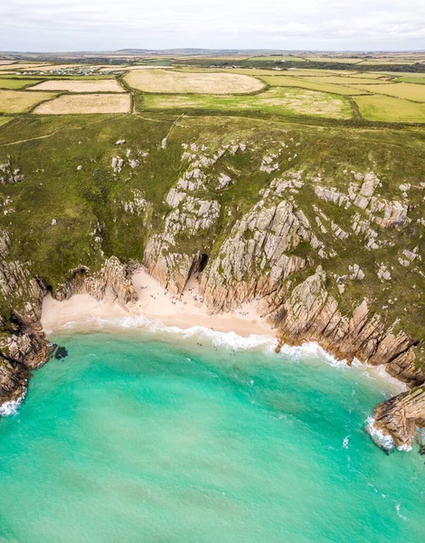 Flygfoto Över Cornwalls Kust Storbritannien — Stockfoto