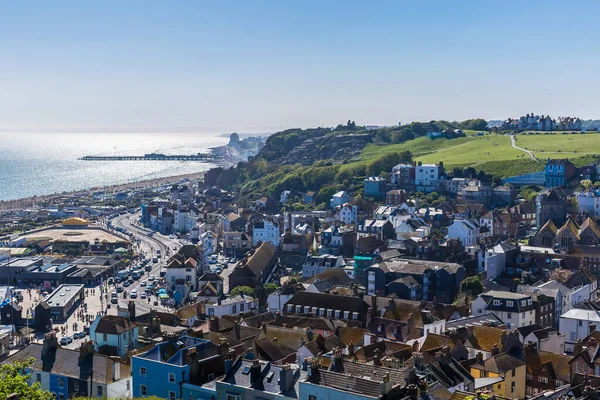 Letecký Pohled Hastings Velká Británie — Stock fotografie