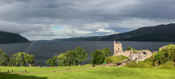 Castelo Urquhart Noite Verão Escócia Reino Unido — Fotografia de Stock