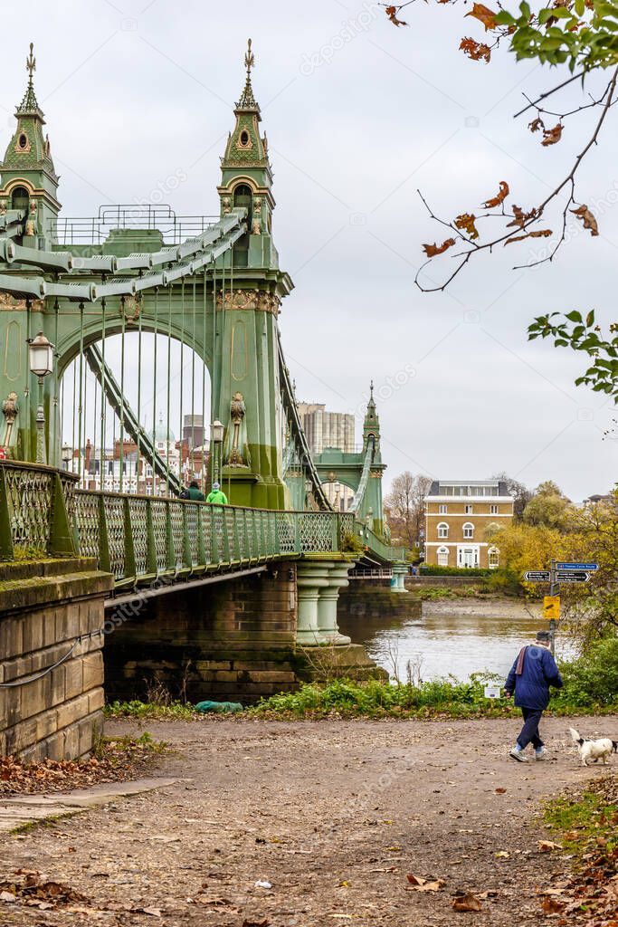 Hammersmith area in the cloudy day