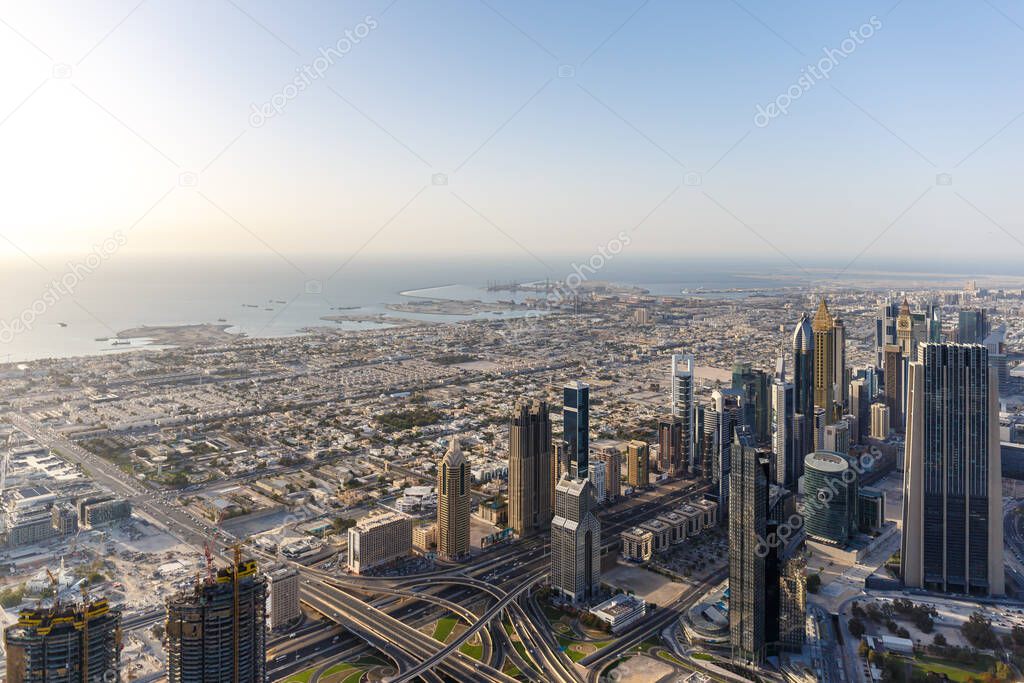 View of Dubai in a summer day, UAE