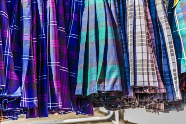 Edinburgh, İskoçya 'da Tartan kumaşı