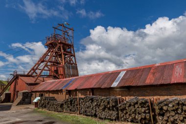 Abandon coal mine in Wales, UK clipart