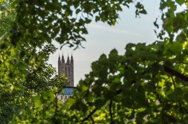 Canterbury Manzarası Yazın Kent, İngiltere
