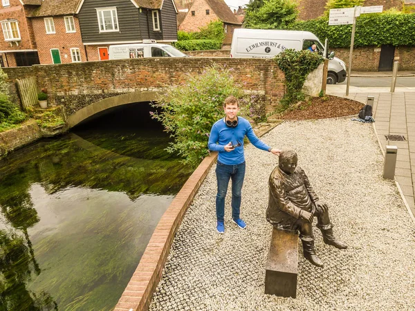 Canterbury Manzarası Yazın Kent, İngiltere