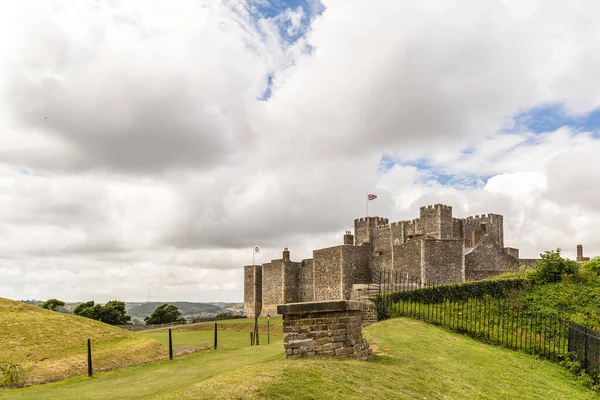 Вид Замок Дувр Влітку Англія — стокове фото