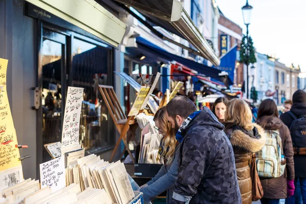 Portobello Market Winter London — Stock Photo, Image