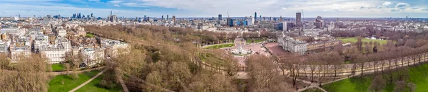 Vista Aérea Parque Verde Dia Ensolarado Londres — Fotografia de Stock