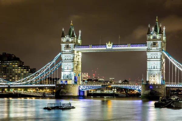 Tower Bridge Christmas Londyn Wielka Brytania — Zdjęcie stockowe