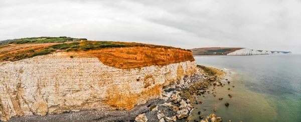 Letecký Pohled Seven Sisters Southy Downs Velká Británie — Stock fotografie