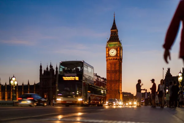 Noite Ponte Westminster Londres — Fotografia de Stock