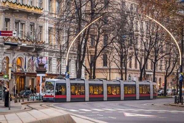 Natale Vienna Austria Schubertring — Foto Stock