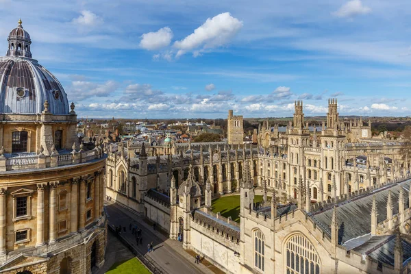 Vista Iglesia Universitaria Santa María Virgen Oxford — Foto de Stock