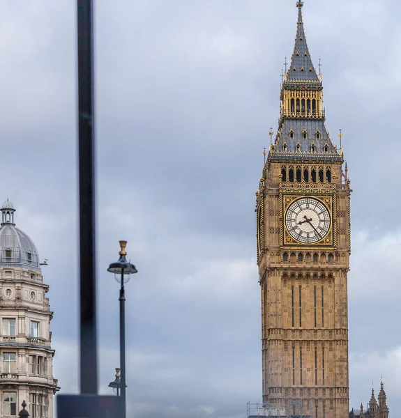 Excelente Vista Big Ben Torre Elizabeth Noite — Fotografia de Stock