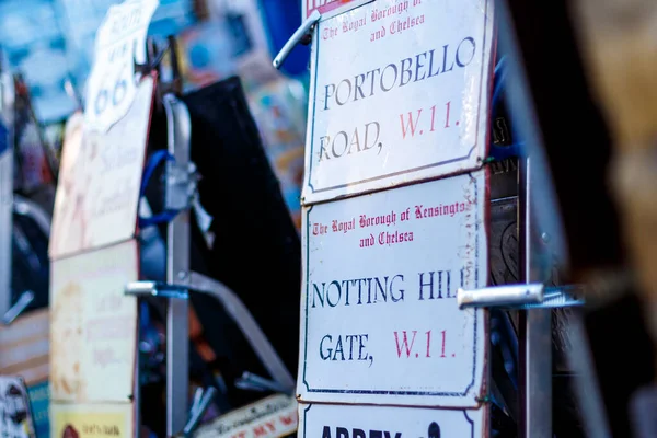 Portobello Market Winter London — Stock Photo, Image