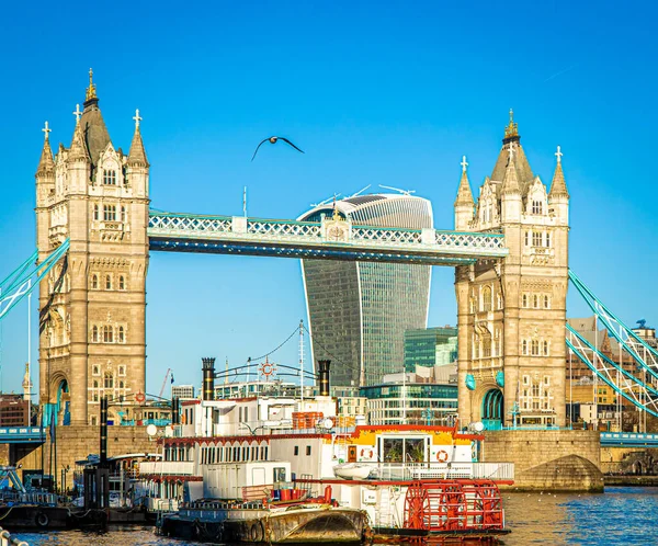 Vista Ponte Torre Manhã Synny Londres — Fotografia de Stock