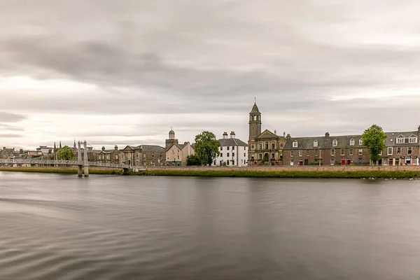 Inverness Vid Molnigt Väder Sommar Skottland — Stockfoto