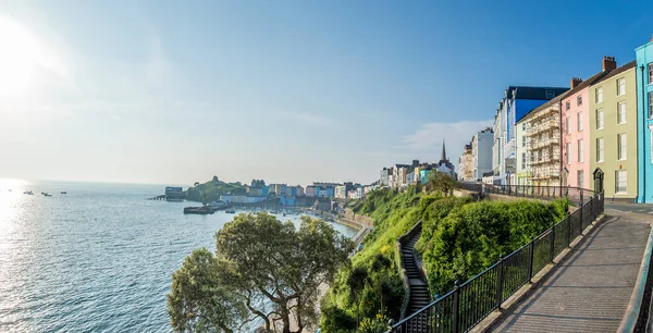 Manhã Verão Tenby País Gales — Fotografia de Stock