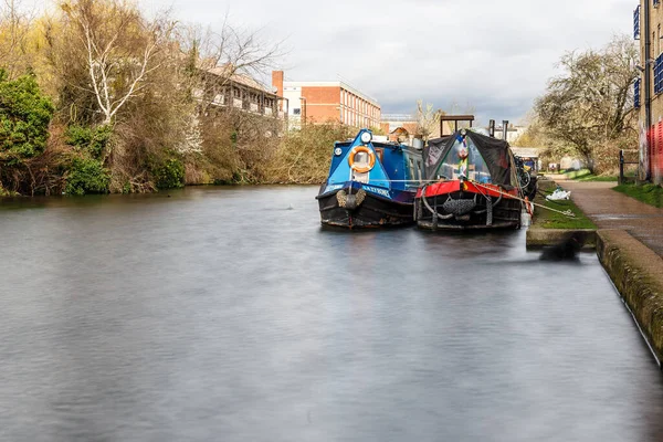 Regent Canal Long Exposure Winter London — Stock fotografie