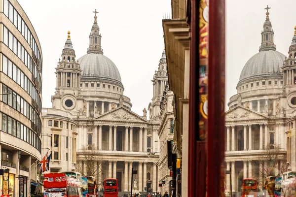 Catedral São Paulo Dia Inverno Londres — Fotografia de Stock