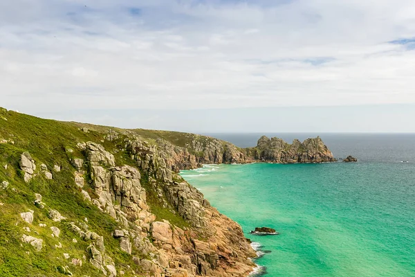 Flygfoto Över Cornwalls Kust Storbritannien — Stockfoto