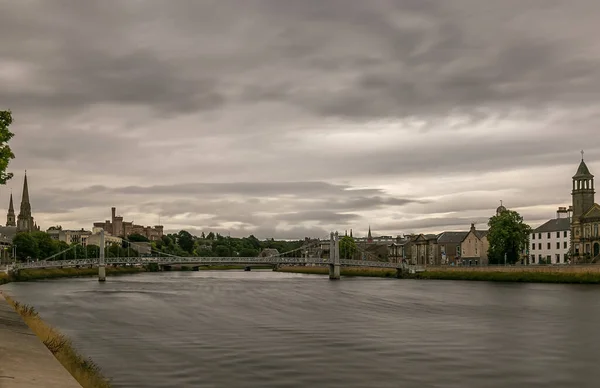 Yazın Bulutlu Havada Inverness Skoçya Ngiltere — Stok fotoğraf