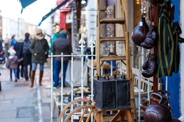 Portobello Market Winter London — Stock Photo, Image