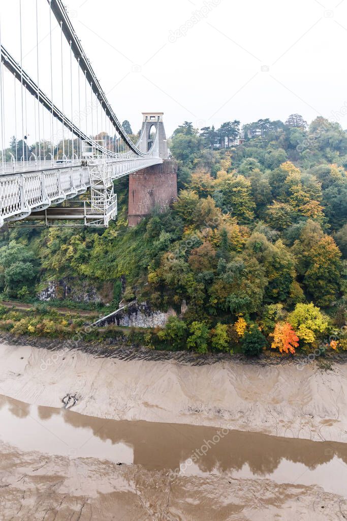 Clifton bridge in autumn, Bristol, England