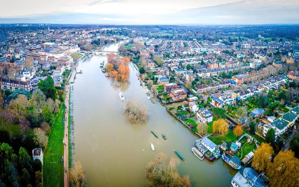 Vista Aérea Del Puente Richmond Atardecer Londres Reino Unido — Foto de Stock