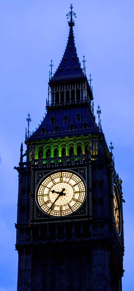 Vertical View Big Ben Clock Tower North End Palace Westminster — Stock Photo, Image