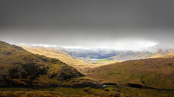 Ngiltere Deki Snowdonia Ulusal Galler Parkı Nda Madencilerin Yolu Snowdon — Stok fotoğraf