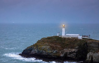 Güney Stack 'te bir deniz feneri, İngiltere' nin Galler 'deki Anglesey' in kuzeybatı kıyısında Kutsal Ada 'nın hemen dışında yer alan bir ada.