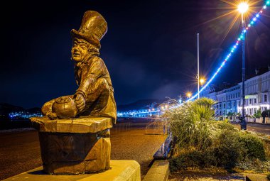 Kuzey Galler 'de Llandudno adlı bir sahil kasabasının manzarası.
