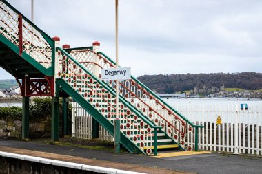 İngiltere, Galler 'de Dongway ve River Conwy manzarası