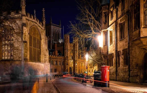 A night view of Cambridge, a city on the River Cam in eastern England, home to the prestigious University of Cambridge, UK