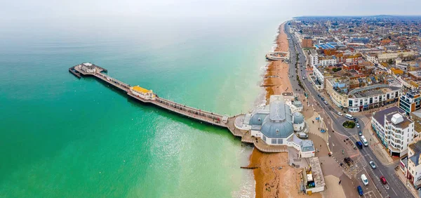 Aerial View Worthing Pier Public Pleasure Pier Worthing West Sussex — Stockfoto