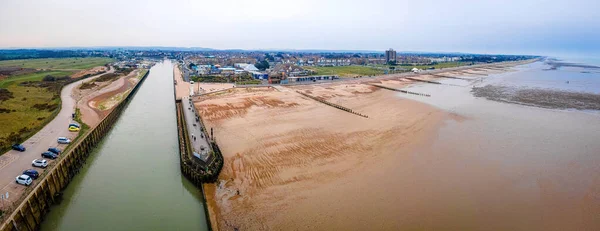 Aerial View Littlehampton Seaside Resort Pleasure Harbour Arun District West — Stock fotografie