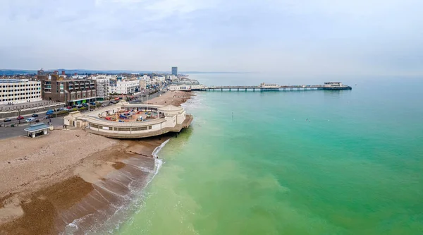 Aerial View Worthing Pier Public Pleasure Pier Worthing West Sussex — Stock Photo, Image