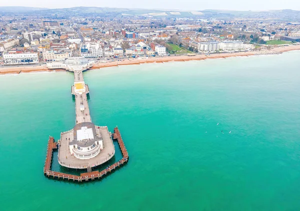 Aerial View Worthing Pier Public Pleasure Pier Worthing West Sussex — Stock Photo, Image